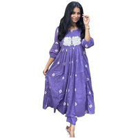 GoSriKi Women's Rayon Blend Anarkali Printed Kurta with Pant (ANVESHI Purple-GS_3XL_Purple_XXX-Large)