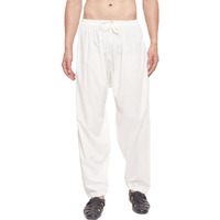 VASTRAMAY Men's Cream Cotton Patiala Salwar_VASMPTY002CR_38
