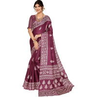 Yashika Women's Woven Printed Art Silk Saree with Unstitched Blouse Material (AZ-YS-P1-KAMAKSHI-RADHA-Parent_Purple 02)