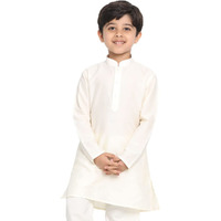 VASTRAMAY Boys' Cream Kurta (JBNBK091CR_Age-5-6Y_Cream)