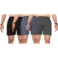 KLOSIA Men's Cotton Printed Regular Boxer Shorts