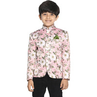 VASTRAMAY Boys' Multicolor-Base-Pink Printed Jodhpuri_VASBJP002PN_22