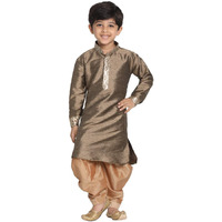 VASTRAMAY JBN Creation Boys Silk Blend Kurta and Dhoti Pant Set