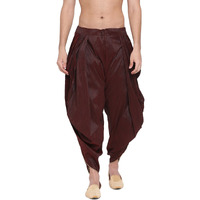 VASTRAMAY Men's Dhoti (VASMSD001WN_Free Size_Wine)