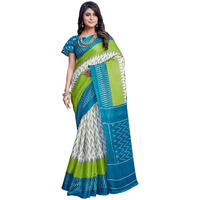 Yashika Women's Printed Trendy Art Silk Saree with Blouse Material||Rama Coloured Art Silk Saree||AZ-YS-P4-INSTA RAMA