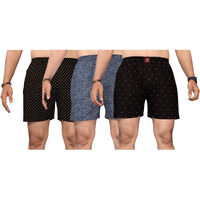 KLOSIA Men's Cotton Printed Regular Boxer Shorts