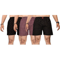 KLOSIA Men's Cotton Printed Regular Boxer Shorts