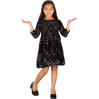 VASTRAMAY Girls' Black Ethnic Dress_VASGK133BL_22