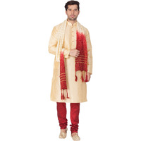 VASTRAMAY Mens Silk Blend Kurta - Elegance for Festivals & Events_VASMKGO001nPMAnD_40