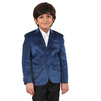 VASTRAMAY Boys' Navy Blue Blazer, Single Breasted_VASBCT025NB_24