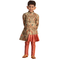VASTRAMAY Boys' Green And Pink Ethnic Combo Set_VASBCO10nVPON_22