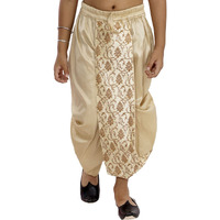 VASTRAMAY Boys' Gold Traditional Embroidered Dhoti_VASBDT006GO_20