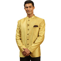 VASTRAMAY Men's Yellow Silk Blend Jodhpuri_VASMJP011YW_38