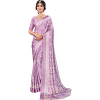 Yashika Women's Woven Latest Tussar Silk Saree with Lace and Blouse Material (AZ-YS-P1-RIZWANA-Parent_Purple)