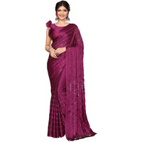 Yashika Women's Woven Printed Heavy Georgette Saree with Blouse Material (AZ-YS-P1-BHARGVI-Parent_Purple)