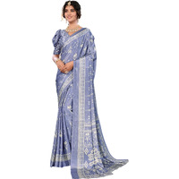 Yashika Women's Woven Latest Tussar Silk Saree with Lace and Blouse Material (AZ-YS-P1-RIZWANA-Parent_Grey)