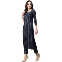 Yashika Women's Cotton Blend Floral Regular Shirt (YS-KS2078-P_Blue