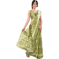 Yashika Women's Woven Latest Tussar Silk Saree with Lace and Blouse Material (AZ-YS-P2-RIZWANA-Parent_Pista)
