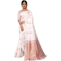 Yashika Present Banarasi Kanjivaram Silk Saree For Fashionable Women||AZ-YS-P4-New MALIYA-Parent (White)
