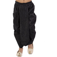 VASTRAMAY Boys' Black Traditional Embroidered Dhoti_VASBDT008BL_24