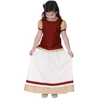 VASTRAMAY Girls' Red And Cream Lehenga Set_VASGLC002MA_24