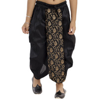 VASTRAMAY Boys' Black Traditional Embroidered Dhoti_VASBDT006BL_30