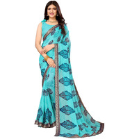 Yashika Woven Georgette Women's Saree (AZ-YS-P1-KUSUM-NAINA-SOMIYA-Parent_Sky Blue)