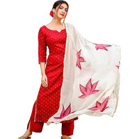 ANNI DESIGNER Women's Rayon Straight Kurta (Multicolor,XXL)