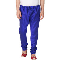 VASTRAMAY Men Cotton Silk Churidar Pyjama (Royal Blue_VASMPBU_40)