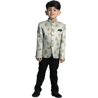 VASTRAMAY Boys' Green Floral Jodhpuri_VASBJP013GN_36