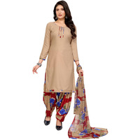 Yashika Women's Printed Dress Material - Unstitched Crepe Fabric Kurti, Pants & Dupatta Set (AZ-YS-P1-ADMIRING BLUE)