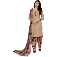 Yashika Women's Printed Dress Material - Unstitched Crepe Fabric Kurti, Pants & Dupatta Set (AZ-YS-P1-ADMIRING PINK)