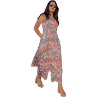 ANNI DESIGNER Women's Rayon Blend Straight Printed Kurta with Pant (VCM Blue_4XL_Blue_XXXX-Large)