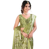 Yashika Women's Woven Latest Tussar Silk Saree with Lace and Blouse Material (AZ-YS-P3-RIZWANA-Parent_Pista)
