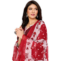 Yashika Women's Printed Dress Material - Unstitched Crepe Fabric Kurti, Pants & Dupatta Set (AZ-YS-P4-ABHILASHA RED)