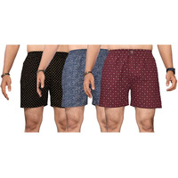 KLOSIA Men's Cotton Printed Regular Boxer Shorts