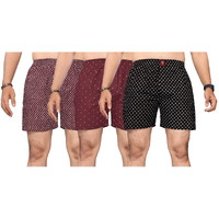 KLOSIA Men's Cotton Printed Regular Boxer Shorts