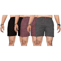 KLOSIA Men's Cotton Printed Regular Boxer Shorts