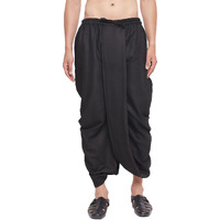 VASTRAMAY Men's Black Dhoti_VASMDT012BL_40