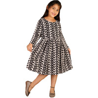 VASTRAMAY Girls' Black Ethnic Dress_VASGK094BL_22
