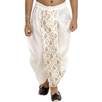 VASTRAMAY Boys' Cream Traditional Embroidered Dhoti_VASBDT006CR_22