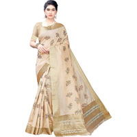 Yashika Woven Silk Ready to wear Saree (Zigzag Pink_White_Free Size)