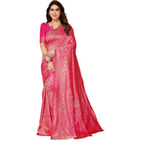 Yashika Present Banarasi Kanjivaram Silk Saree For Fashionable Women|| AZ-YS-P1-MALIYA-PARENT New (Pink 02)
