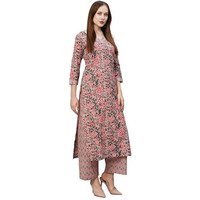 Wedani Cotton Digital Printed Kurta Set for Womens (in, Alpha, S, Regular, Multi) Multicolour