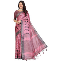 Yashika Women's Art Silk Printed Saree With Blouse Material |saree for Women | Kalamkari Saree | New Sari | Latest Saree (AZ-YS-P1-NASIMA PINK JHALAR)