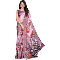 Yashika Women's Tussar Silk Printed Saree With Blouse Material |saree for Women | saree collection 2025 | New Sari | Latest Saree (AZ-YS-P1-ASHIKA PINK)