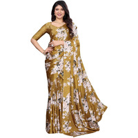 Yashika Women's Tussar Silk Printed Saree With Blouse Material |saree for Women | saree collection 2025 | New Sari | Latest Saree (AZ-YS-P1-ZEHRA MUSTARD)