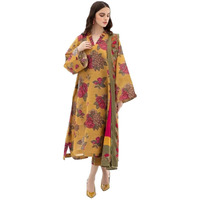 ANNI DESIGNER Women's Rayon Viscose Printed Straight Kurta with Pant & Dupatta (Alim Yellow_XXL_Yellow_XX-Large)