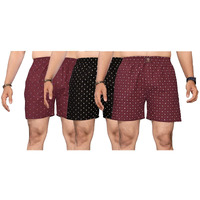 KLOSIA Men's Cotton Printed Regular Boxer Shorts