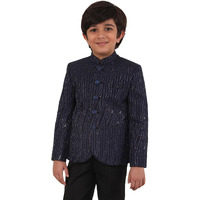 VASTRAMAY Boys' Navy Blue Jodhpuri_VASBJP039NB_20